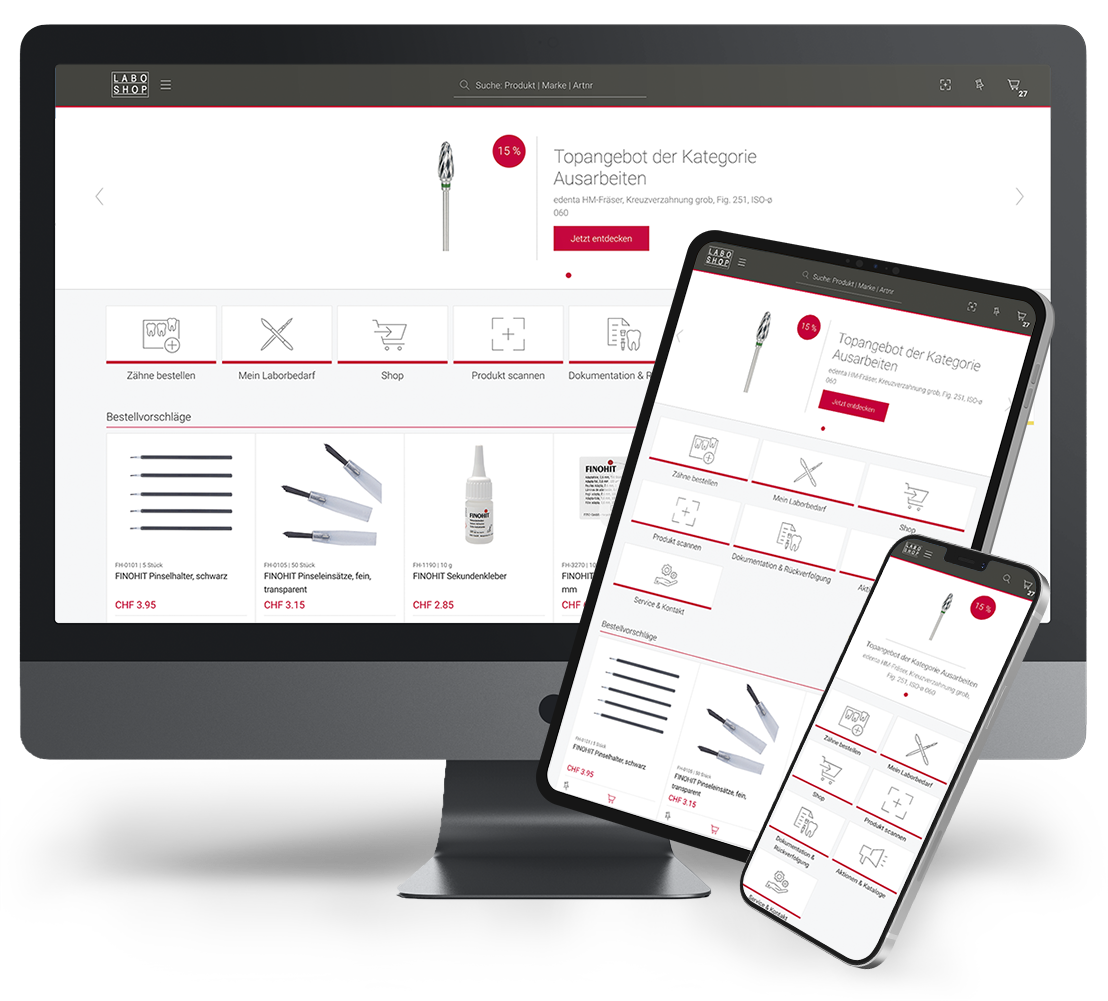 SMARTLAB auf unterschiedlichen Engeräten